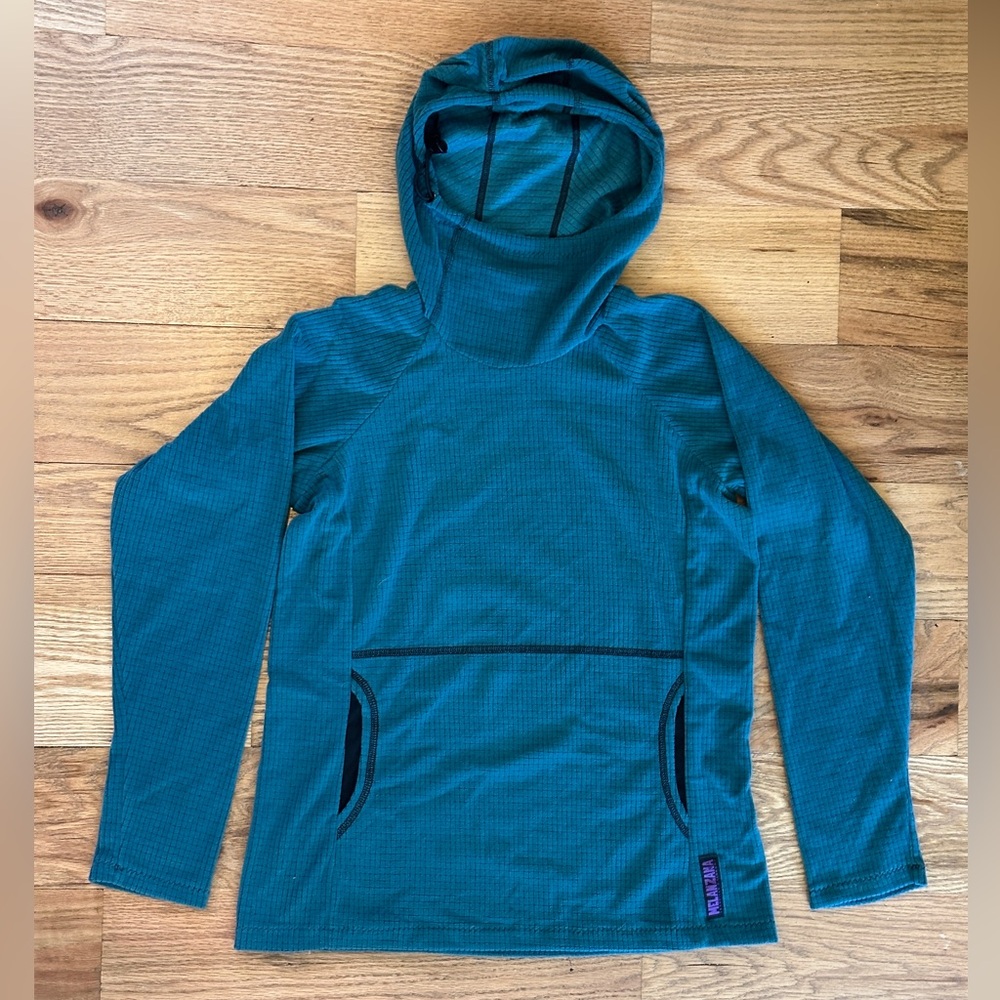 Melanzana micro grid hoodie